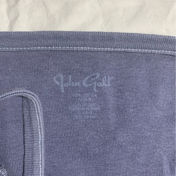 John Galt Blue Button Down Top Size S - Picture 4 of 4